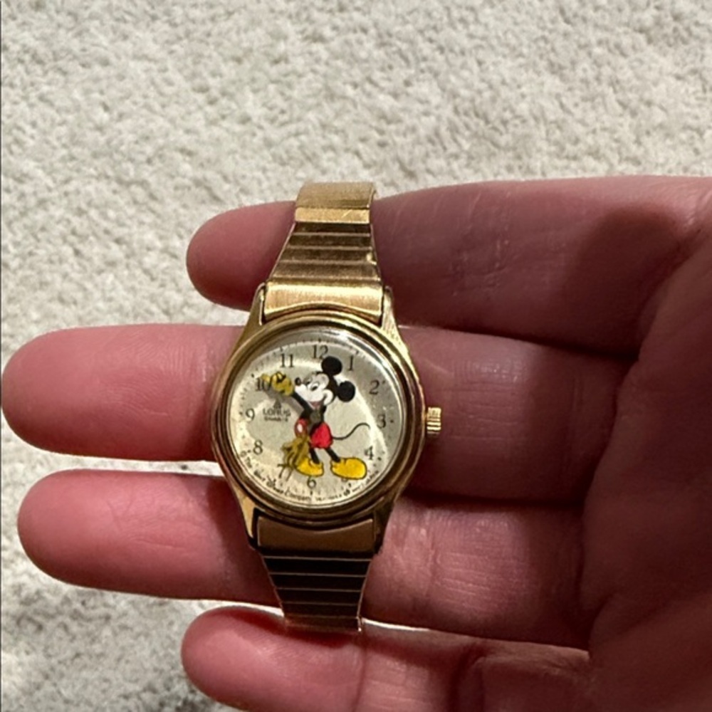 Disney Gold Mickey Mouse Watch